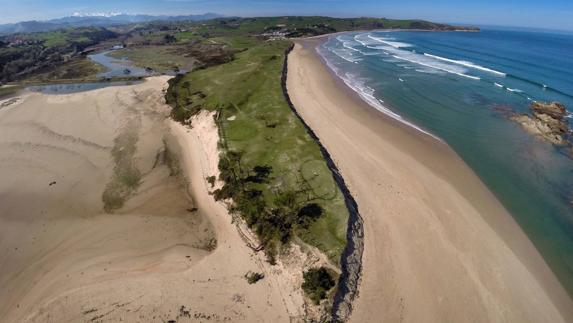 Imagen aérea del Parque Natural de Oyambre.