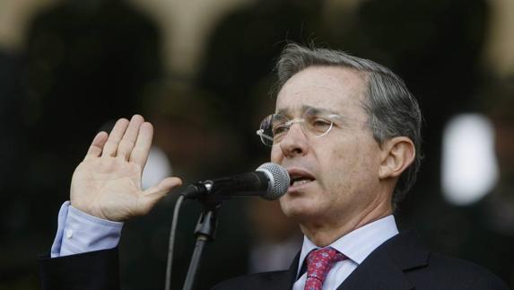 El expresidente colombiano Álvaro Uribe