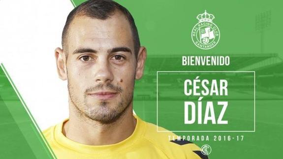 César Díaz, nuevo refuerzo para la delantera del Racing 2016/2017