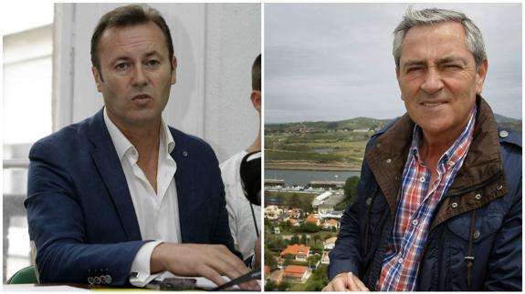 Guillermo Blanco (a la izquierda) y Ruiz Moya. 