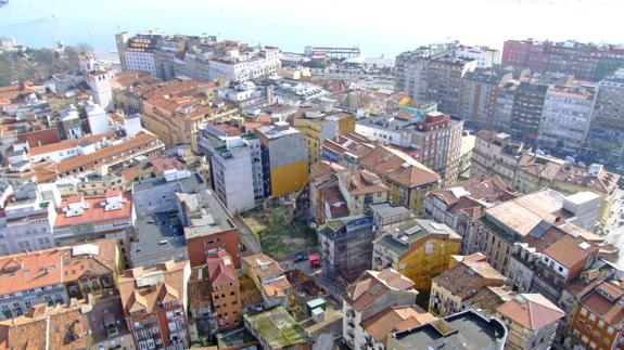 Foto aérea del Cabildo de Arriba de Santander