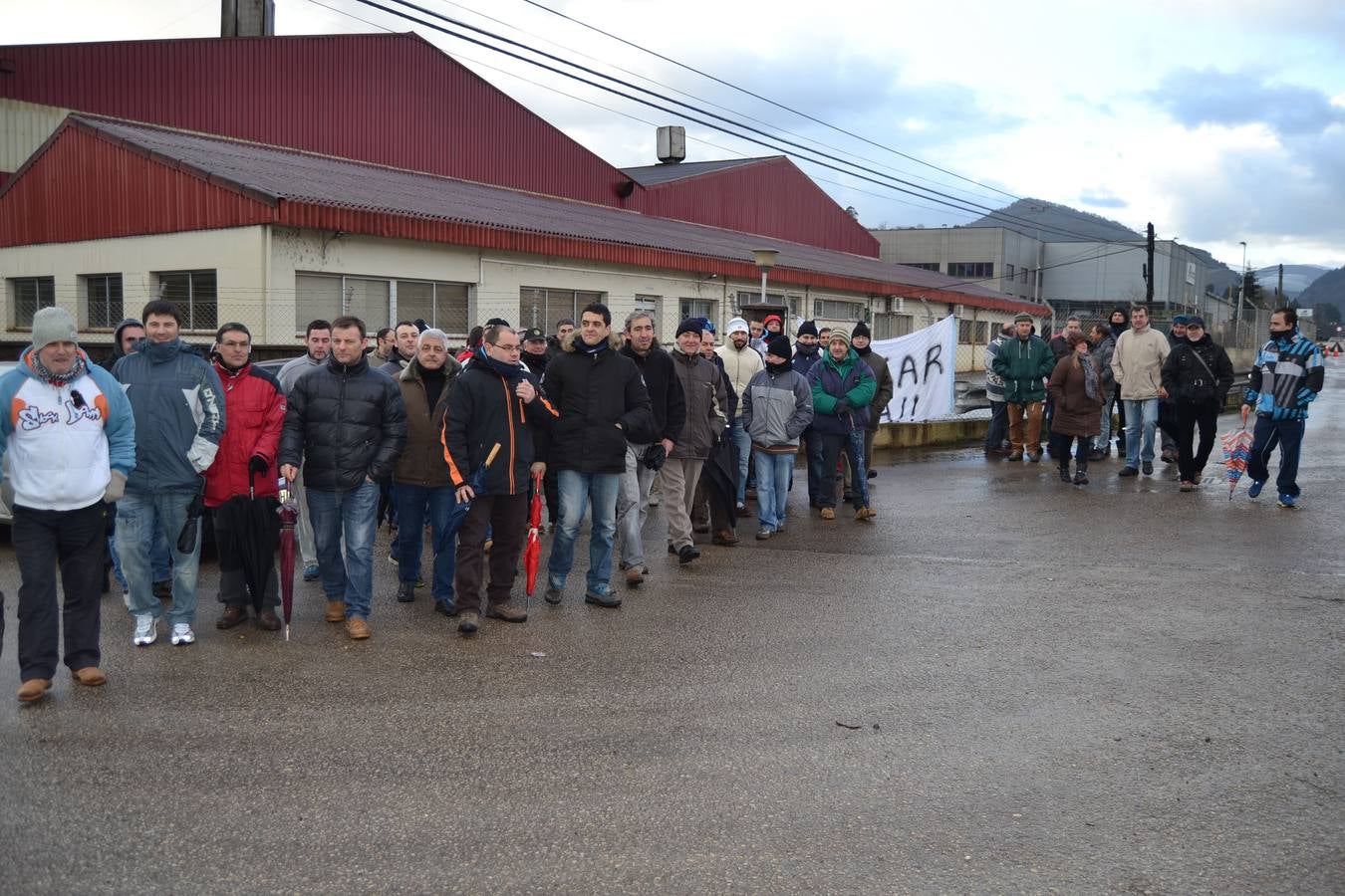 Concentración de los trabajadores de Greyco en 2015 