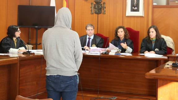 El acusado, este viernes durante el juicio en el que ha sido declarado culpable