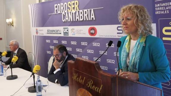Eva Díaz Tezanos, durante su participación en Foro Ser Cantabria.