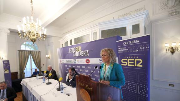 Eva Díaz Tezanos, durante su participación en Foro Ser Cantabria.