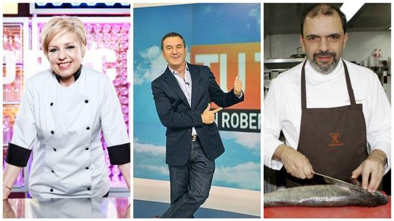 Susi Díaz, Roberto Brasero y Jesús Sánchez.