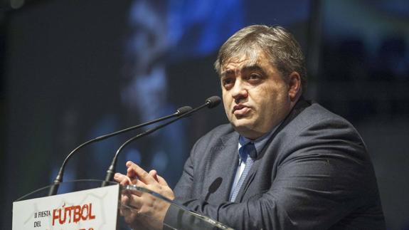 José Ángel Peláez, presidente de la Federación Cántabra de Fútbol.