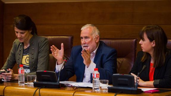 Ruiz, durante su comparecencia en el Parlamento.