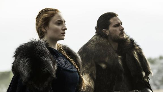 Sansa Stark y Jon Nieve, en plena conquista de Invernalia.