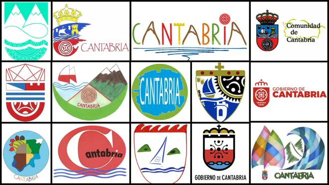 Varios de los logos presentados al concurso del Gobierno.