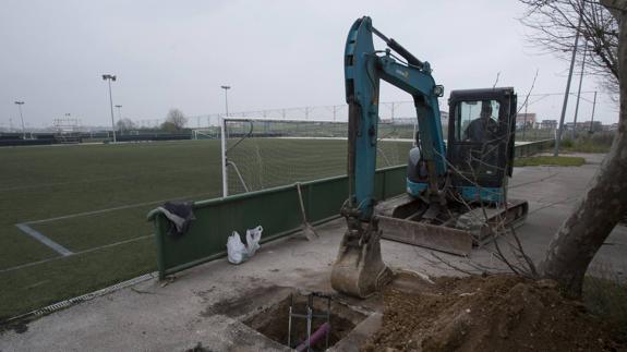 Obras de mejora realizadas en las instalaciones Nando Yosu en 2015.