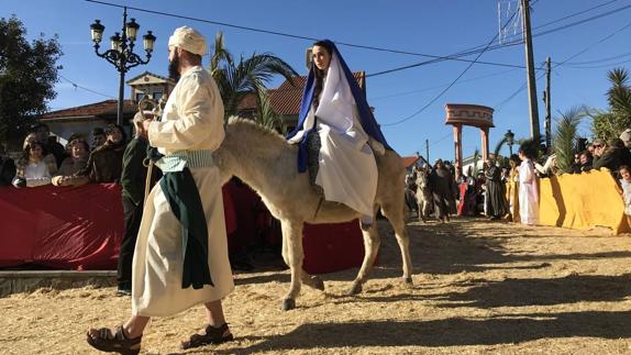 Un momento de la representación del Auto Sacramental.