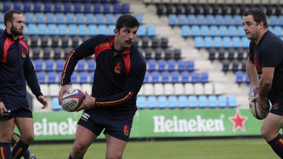 Javier de Juan, en una convocatoria con el equipo nacional. 