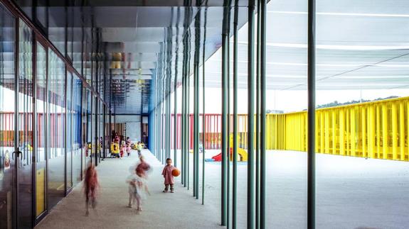 El Petit Comte Kindergarten de Besalú (España), construido por los arquitectos españoles Rafael Aranda, Carme Pigem y Ramón Vilalta 