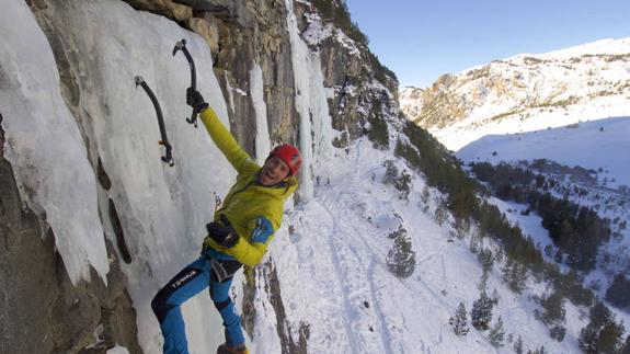 El alpinista Pablo Ruiz fue premiado el año pasado con el Trofeo Ebro