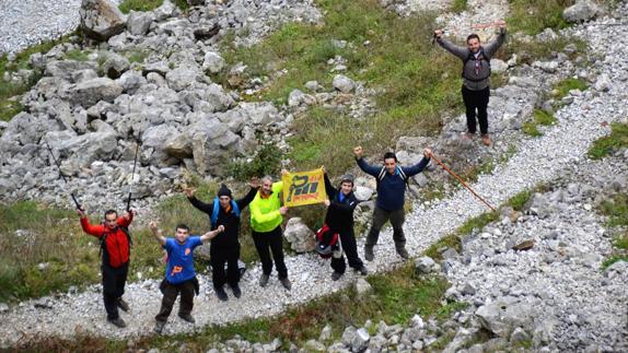 Organizadores del trail.