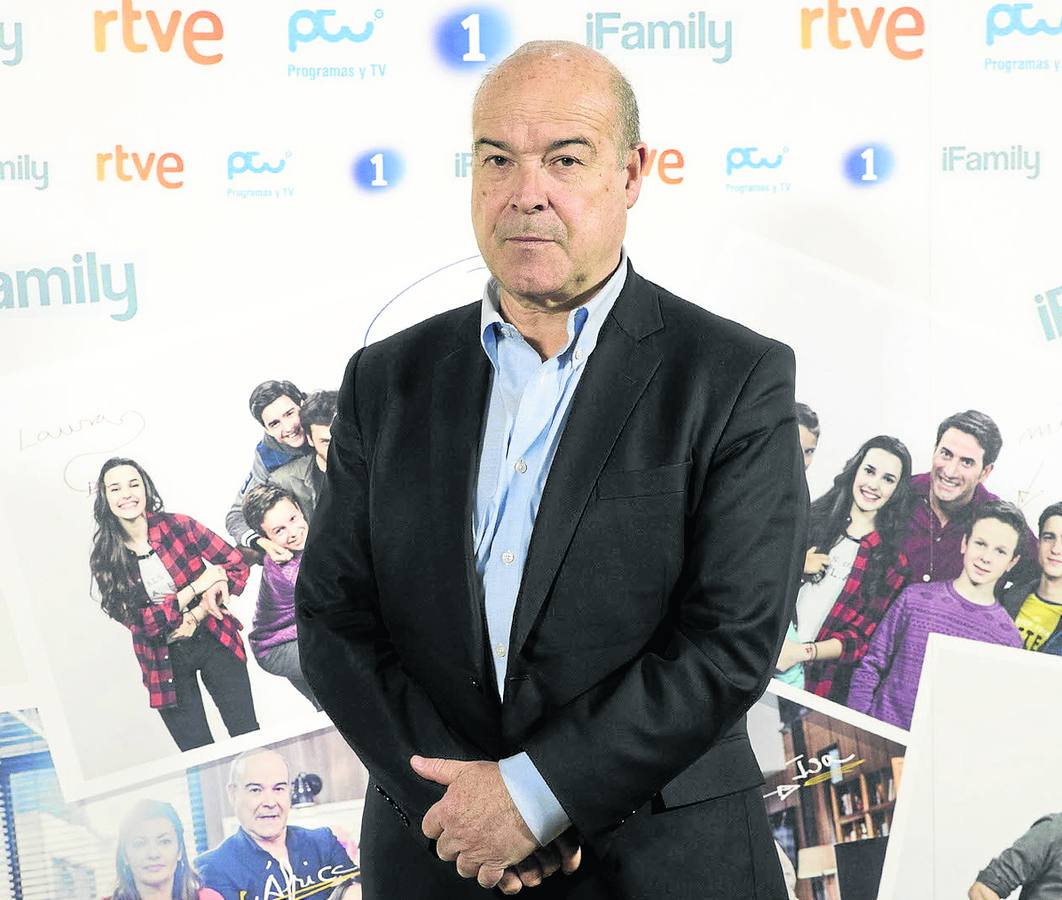 Antonio Resines durante la presentación de la última serie en la que participa en TVE, ‘iFamily’.