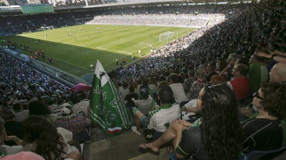 Los Campos de Sport de El Sardinero en el partido ante el Barcelona B del pasado domingo.