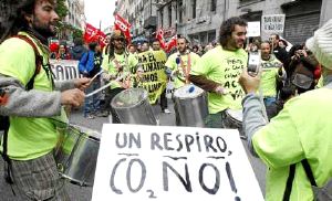 Madrid congregó a miles de manifestantes para luchar contra el cambio climático