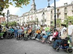 La ciudad fue escenario ayer de una rastreo de accesibilidad