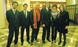 Iván Arbildúa, Guillermo Muñoz, Paco Valladares, Josep María Flotats, Blanca Portillo  e Ylenia Martínez. / SANE
