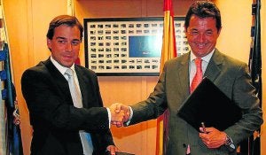Enrique Ambrosio y Juan Carlos Fernández./ DM