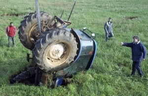 Uno de los últimos soplaos aparecidos se 'tragó' un tractor. :: A. S. M.