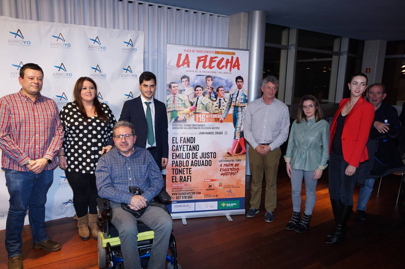 Acto de presentación del brillante, completo y rematado cartel del VI Festival Taurino de La Flecha, en Arroyo de la Encomienda. 