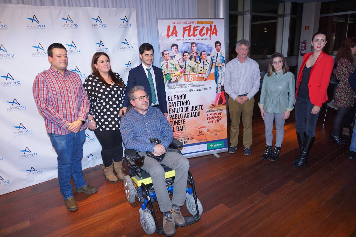 Acto de presentación del brillante, completo y rematado cartel del VI Festival Taurino de La Flecha, en Arroyo de la Encomienda. 