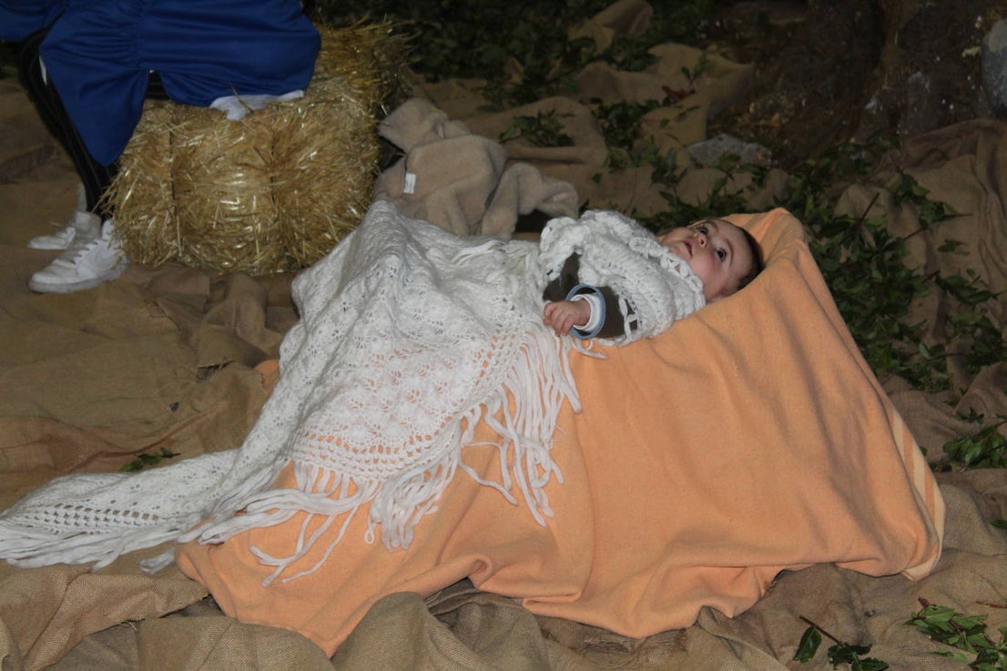 Adoración de los Reyes Magos al Niño Jesús en el portal de Belén. 