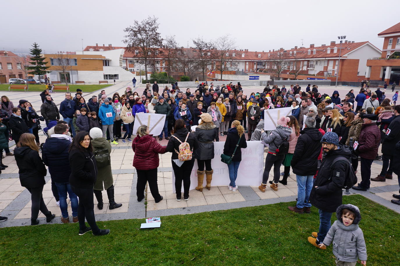 Lectura del manifiesto de la plataforma. 