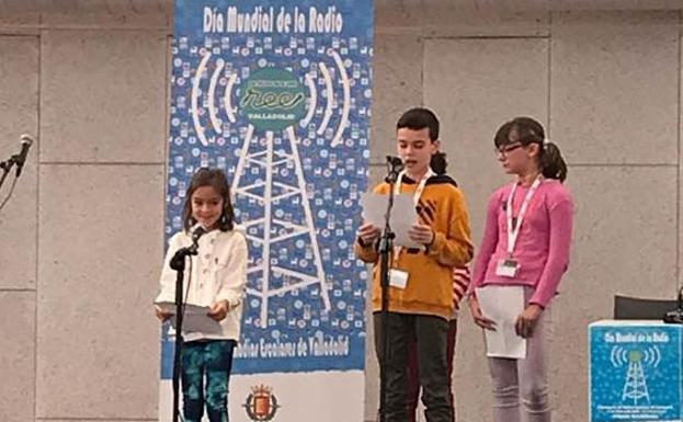 Untervención durante el acto celebrado en La Cúpula del Milenio de los niños de Arroyo. 