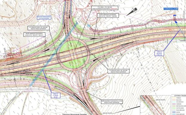 Plano de las modificaciones previstas en el proyecto inicial. 