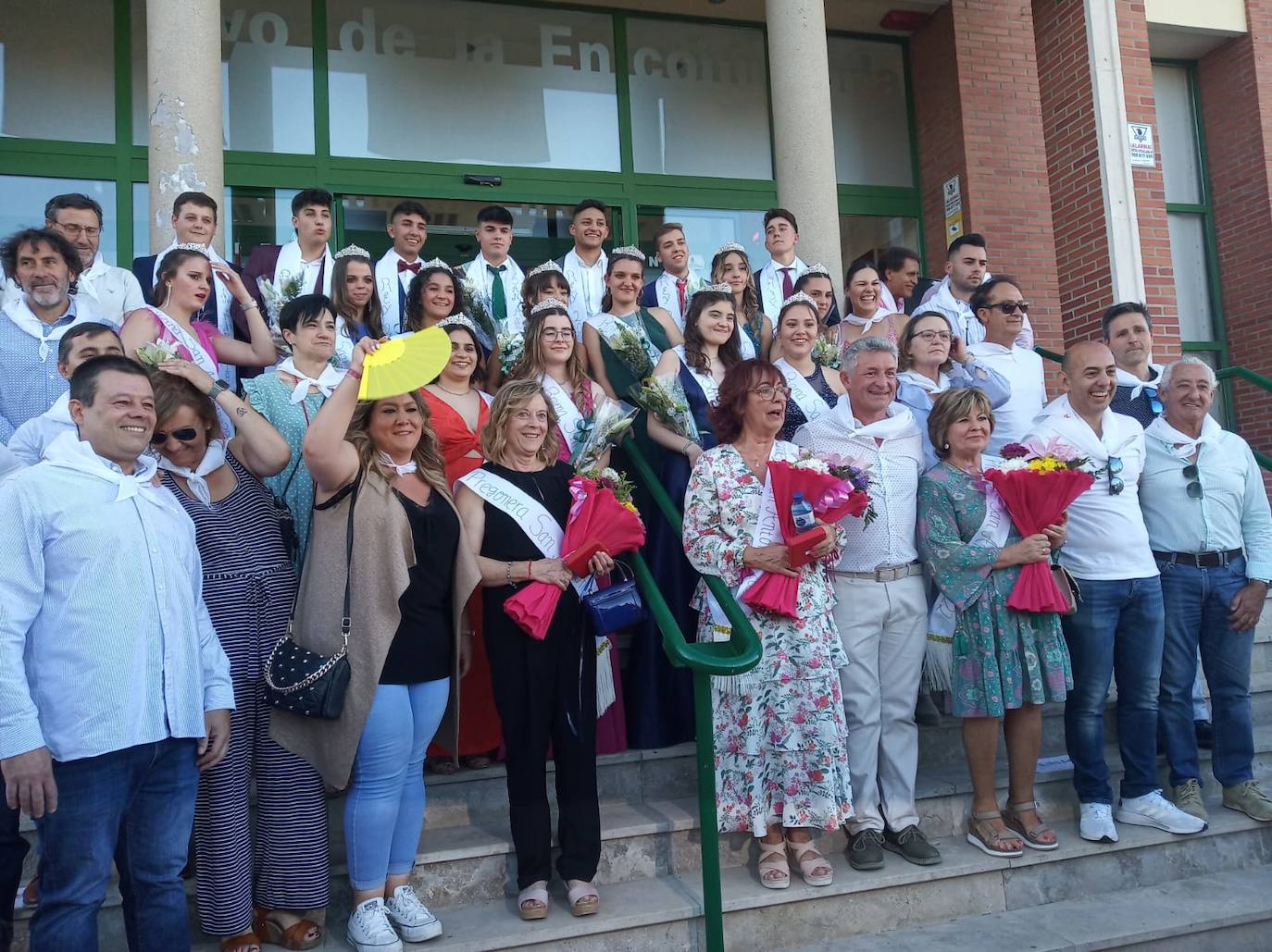 Reyes y reinas de 2022, Pregoneras y corporación municipal tras el pregón inaugural 