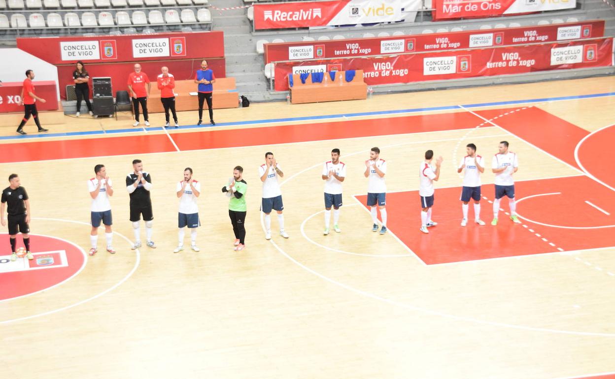 El equipo del CD Unión Arroyo en Vigo durante el partido disputado el pasado sábado 