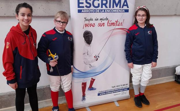 Marí Chaparro, Pedro Herrero y Marian Fernández, tiradores de categoría M-11 