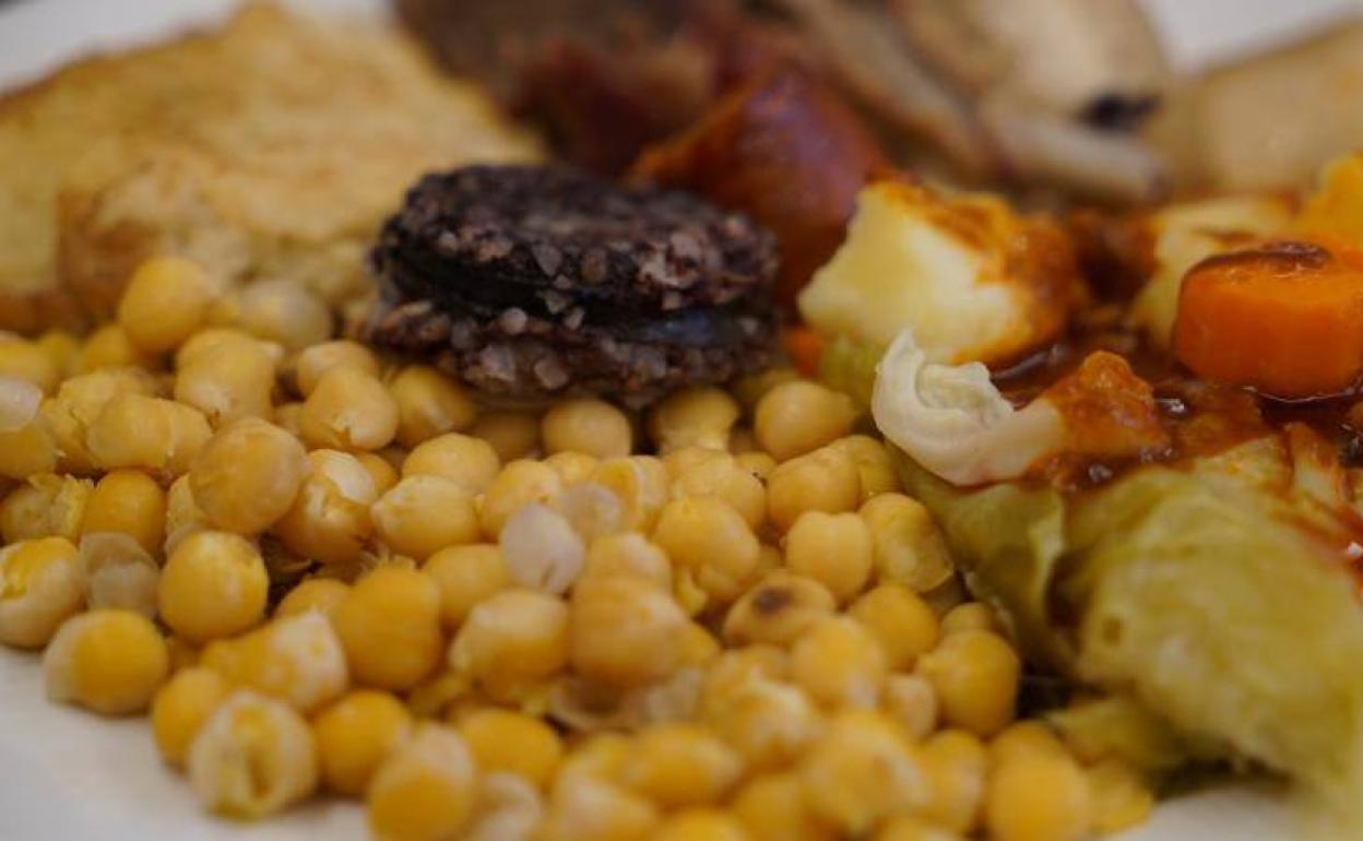 Cocido de uno de los seis establecimientos participantes en la II Ruta del Cocido 