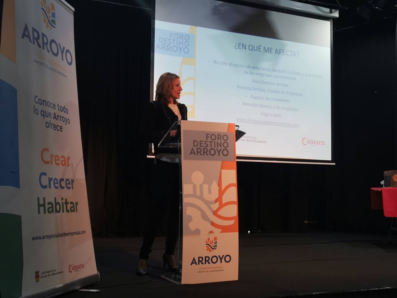 Foro 'Destino Arroyo', organizado por el Ayuntamiento de Arroyo y la Cámara de Comercio 