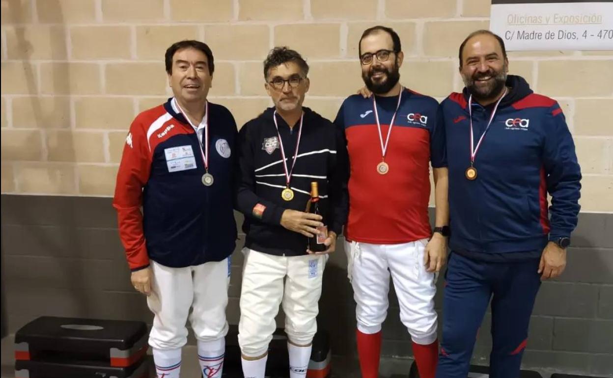 Tiradores de Arroyo tras su participación en el Torneo celebrado en Villanubla 