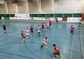 Partido celebrado el dábado entre el BM Arroyo y el BM Burgos