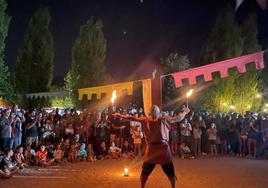 Espectáculo de fuego en la edición del pasado año del Mercado Medieval