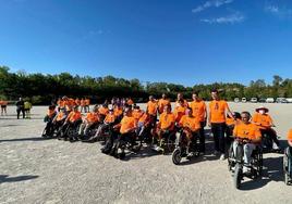 Participantes de la I Carrera Inclusiva por la Lesión Medular