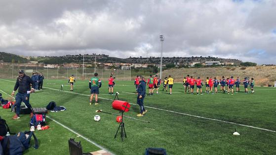 La Selección Española de Rugby concentrada en Arroyo