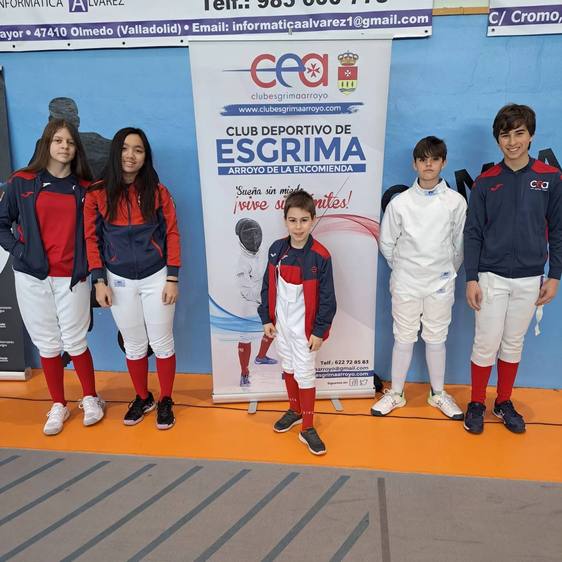 Algunos de los tiradores arroyanos que participaron en el torneo