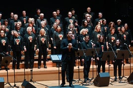 Actuación del coro Ipharadisi en el Centro Cultural Delibes el pasado año