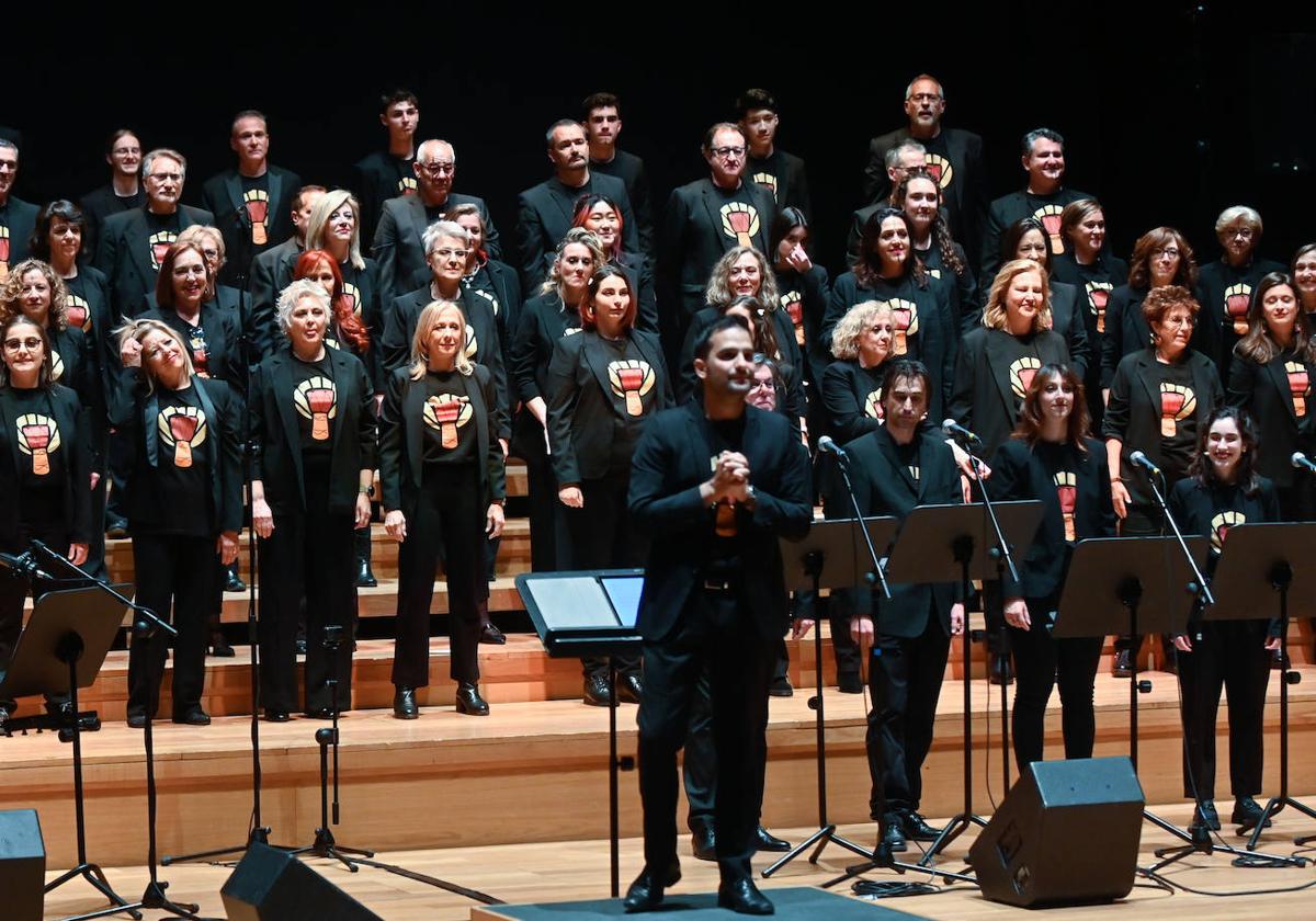Actuación del coro Ipharadisi en el Centro Cultural Delibes el pasado año