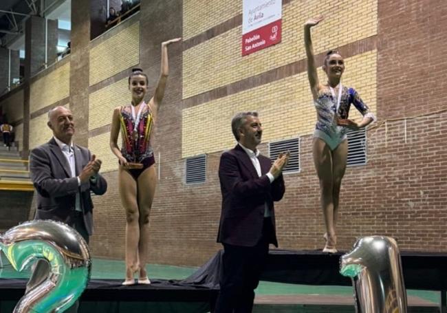 Las gimnastas arroyanas que compitieron en individual también en el podio