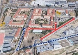 Cortes de tráfico en las calles afectadas