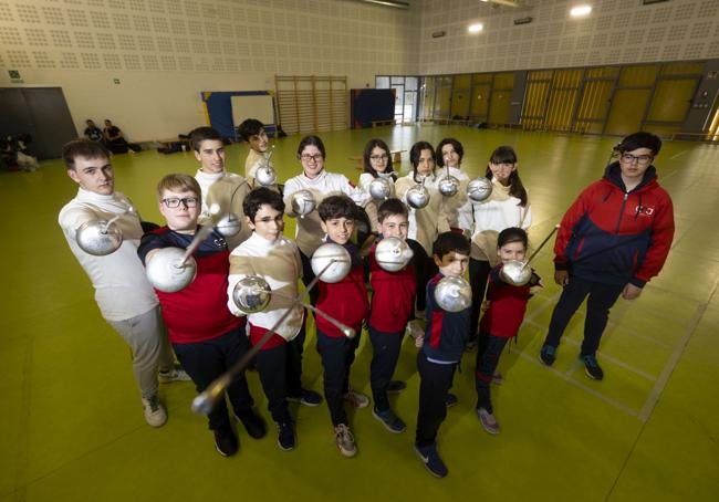 Tiradores del Club Esgrima Arroyo