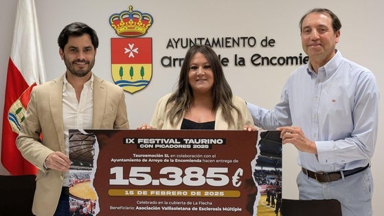 El Festival Taurino de Arroyo recauda 15.385 euros para la Asociación de Esclerosis Múltiple de Valladolid